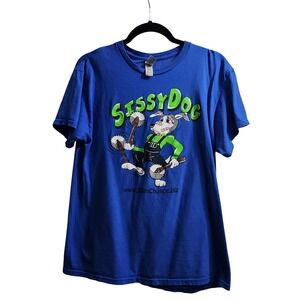Sissy Dog T Shirt Medium Blue Cartoon Graphic SlimChance.biz‎ Kids